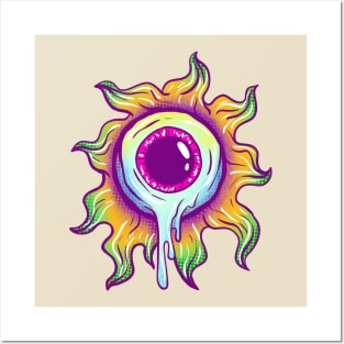 Trippy Melted Eye Posters and Art